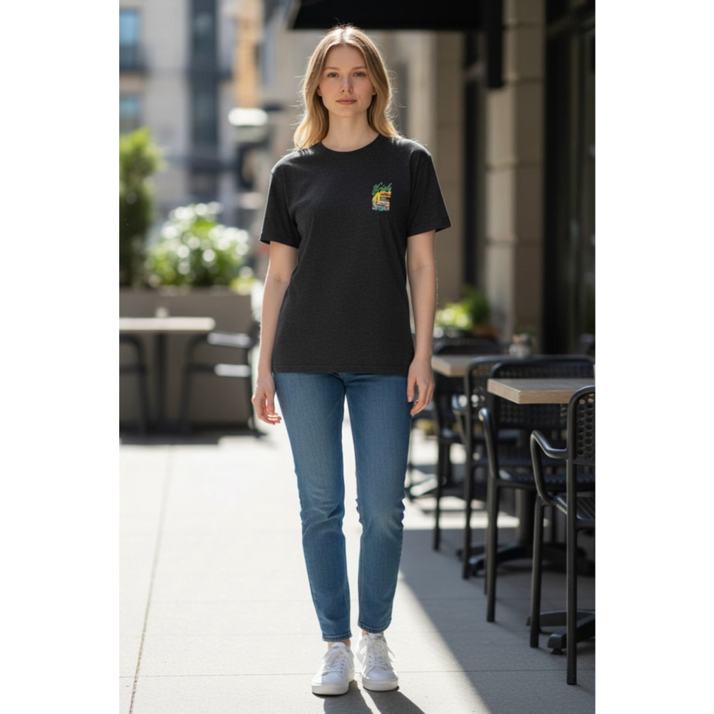 NWT Women's Grizzly Griptape Short Sleeve Tee S Charcoal Green